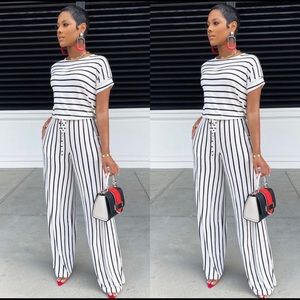 Striped Jumpsuit